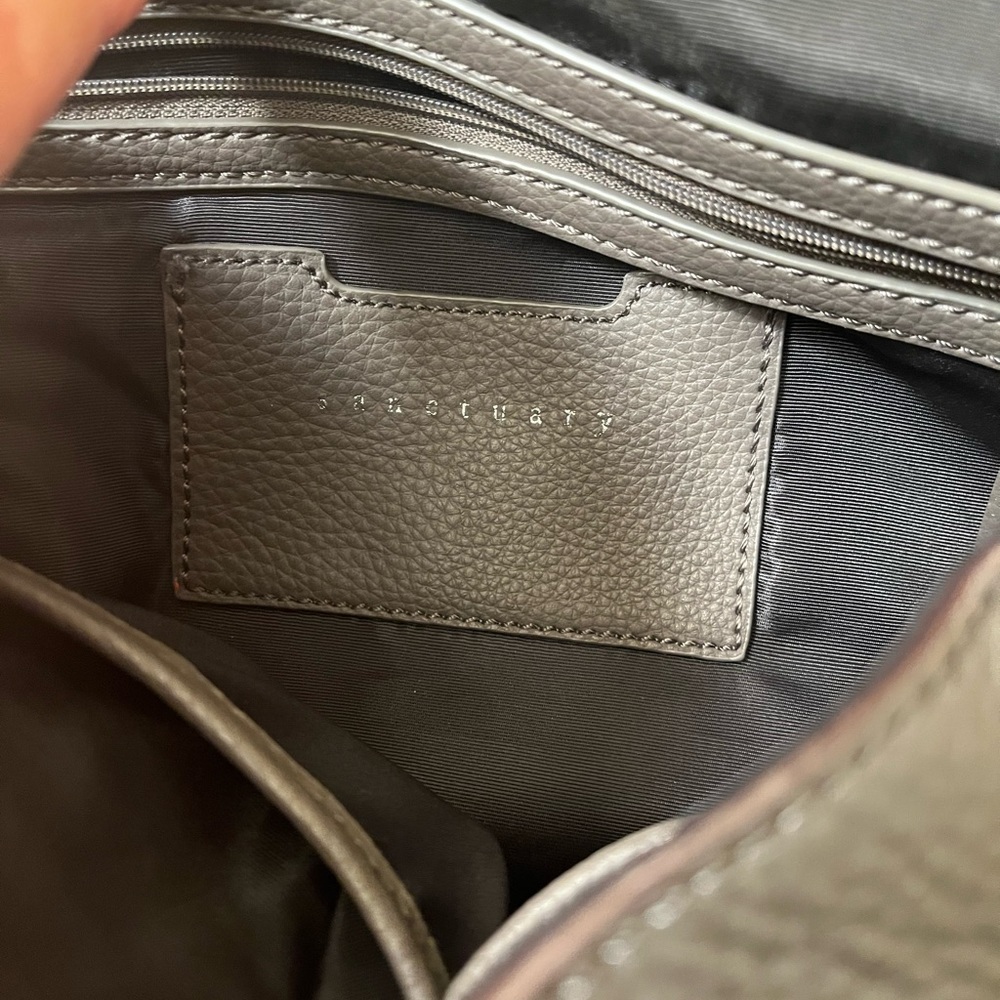 Sanctuary Grey Leather Backpack EUC - Picture 9 of 9